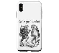 Let's Get Weird Dancing Frogs Conte de fées Strange Dream Coque pour iPhone XS Max