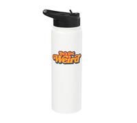 Let's Get Weird Vintage Festival Typography Stainless Steel Insulated Water Bottle