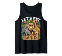 Let's Get Wild Safari Animal Graphic Débardeur