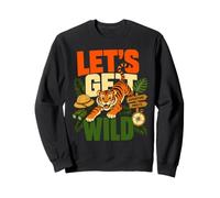 Let's Get Wild Tiger Anniversaire Safari Jungle Adventure Sweatshirt