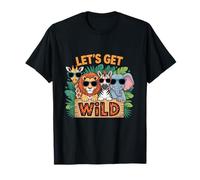 Let's Get Wild Zoo Trip for Animals Adventure Lovers Family T-Shirt