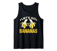 Let's Go Bananas Party Bananas Guitare Chante Amusante Banane Débardeur