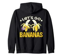 Let's Go Bananas Party Bananas Guitare Chante Amusante Banane Sweat à Capuche