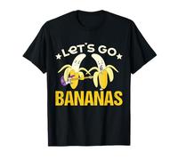 Let's Go Bananas Party Bananas Guitare Chante Amusante Banane T-Shirt