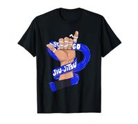Let's Go BJJ, Jiu Jitsu, signe Shaka, ceinture bleue T-Shirt