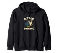 Let's Go Bowling Design rétro Sportif Amusant Sweat à Capuche