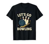 Let's Go Bowling Design rétro Sportif Amusant T-Shirt