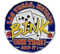 LETS GO CORNHOLE Protection de carte de jeu de poker - Un must have pour les joueurs de casino Texas Holdem sur le thème de Las Vegas et les dictons emblématiques de poker Bink, Ship it, ONE TIME