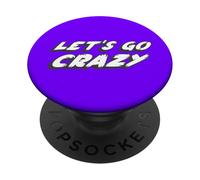 Let's Go Crazy | 1980's Song 90's Music Purple One PopSockets PopGrip Adhésif