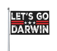 Lets Go Darwin Flag For Room Guys Double Face Cool Flags Décoration murale pour fête 3x5 pieds, Lets Go Darwin Tapisserie pour tenture murale
