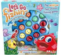 Let's Go Fishin' Original - Jeu d'Action et d'Adresse pour Enfants à Partir de 3 ans - Jeu de Pêche - 21 Poissons - 4 Cannes à Pêche - 1 à 4 Joueurs -20 Minutes