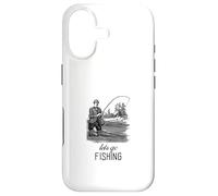 Let's Go Fishing (Fisher Statement) (Graphique Vintage) Coque pour iPhone 17