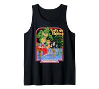 Let's Go Fishing Swamp Retro Vintage Funny Adult Humor Débardeur