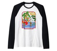 Let's Go Fishing Swamp Retro Vintage Funny Adult Humor Manche Raglan