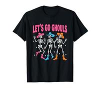 Let's Go Ghouls Halloween Cowgirl Squelettes Fête de Mariage T-Shirt