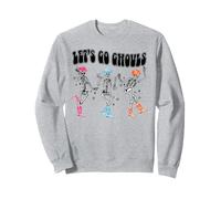 Let's Go Ghouls Squelette de Cowgirl Western Effrayant Halloween Sweatshirt