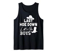 Lets Go Girls Cowboy Women Last Hoe Down Bachelorette Party Débardeur