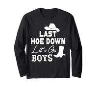 Lets Go Girls Cowboy Women Last Hoe Down Bachelorette Party Manche Longue