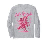 Let's Go Girls Cowgirl Rose Country Western Rodéo Cheval Fille Manche Longue