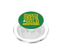 Let's Go Green & Gold Couleurs préférées de l'équipe Vintage Game Day PopSockets PopGrip pour MagSafe