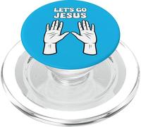 Let's Go Jésus Faith Enthousiasme Christian Believer PopSockets PopGrip pour MagSafe