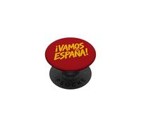 Let's Go Spain! en Lettres Jaunes espagnoles PopSockets PopGrip Adhésif