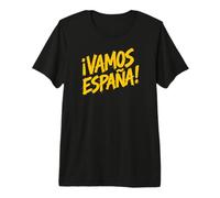 Let's Go Spain! en Lettres Jaunes espagnoles T-Shirt Haut de Gamme