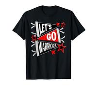 Let's Go Warriors Team Spirit Cheer Game Day T-Shirt