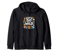 Let's GO Wild Jungle Animals (en Anglais) Sweat à Capuche