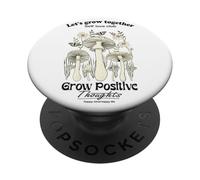 Let's Grow Together Cool Quotes Illustration Graphic Designs PopSockets PopGrip Adhésif