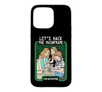 Let's Hack The Mainframe Funny Computer Hacker Programmer Coque pour iPhone 15 Pro Max