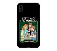 Let's Hack The Mainframe Funny Computer Hacker Programmer Coque pour iPhone XS Max