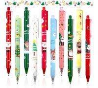 Lets Joy Stylos à Bille de Noël, 30 Pièces Stylos à Bille Rétractable, Stylos de Signature, Motifs de Noël Stylo à Bille, Père Noël Renne Arbre de Noël Cadeau Enfant Cadeau de 1)