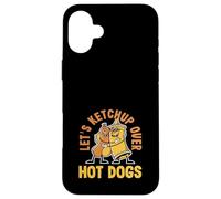 Let's Ketchup Over Hot Dogs Amoureux des Hot-Dogs Coque pour iPhone 16 Plus