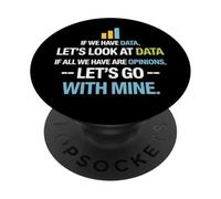Let's Look at Data - Data Science Statistics Data Analyst PopSockets PopGrip Adhésif