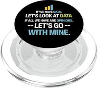 Let's Look at Data - Data Science Statistics Data Analyst PopSockets PopGrip pour MagSafe