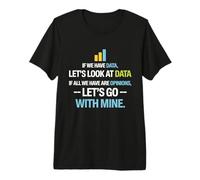 Let's Look At Data - Science Statistics Analyst T-Shirt Haut de Gamme