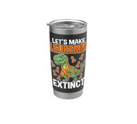 Let's Make Leukemia Extinct Dinosaur Leukemia Awareness Gobelet isotherme en acier inoxydable double paroi