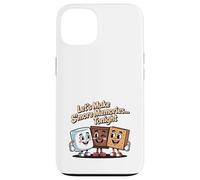 Let's Make S'more Memories Tonight Camper Funny Camping Coque pour iPhone 13