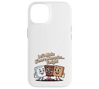 Let's Make S'more Memories Tonight Camper Funny Camping Coque pour iPhone 14