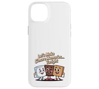 Let's Make S'more Memories Tonight Camper Funny Camping Coque pour iPhone 14 Plus
