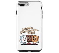 Let's Make S'more Memories Tonight Camper Funny Camping Coque pour iPhone 7 Plus/8 Plus