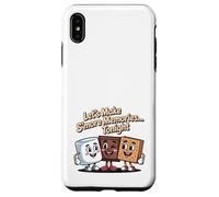 Let's Make S'more Memories Tonight Camper Funny Camping Coque pour iPhone XS Max