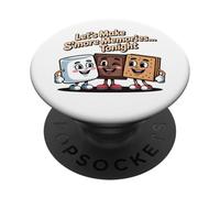 Let's Make S'more Memories Tonight Camper Funny Camping PopSockets PopGrip Adhésif