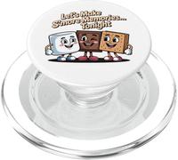 Let's Make S'more Memories Tonight Camper Funny Camping PopSockets PopGrip pour MagSafe