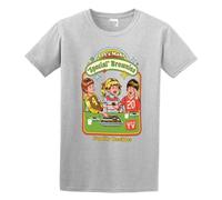 Let's Make Special Brownies Mens T-Shirt Gray Tees Unisex Shirt XL