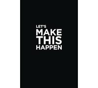 Let's make this happen planner productivity notebook