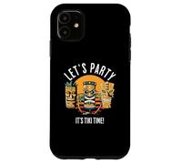 Let's Party Tiki Statue de Dessin animé pour Ceux Qui Aiment Tikis Coque pour iPhone 11