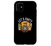 Let's Party Tiki Statue de Dessin animé pour Ceux Qui Aiment Tikis Coque pour iPhone 11