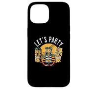 Let's Party Tiki Statue de Dessin animé pour Ceux Qui Aiment Tikis Coque pour iPhone 15